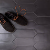 Ivy Hill Tile Russell Black 4 in. x 12 in. Matte Porcelain Floor and Wall Tile (10.76 sq. ft./Case)
