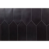 Russell Black 4 in. x 12 in. Matte Porcelain Picket Floor and Wall Tile (10.76 sq. ft./Case)