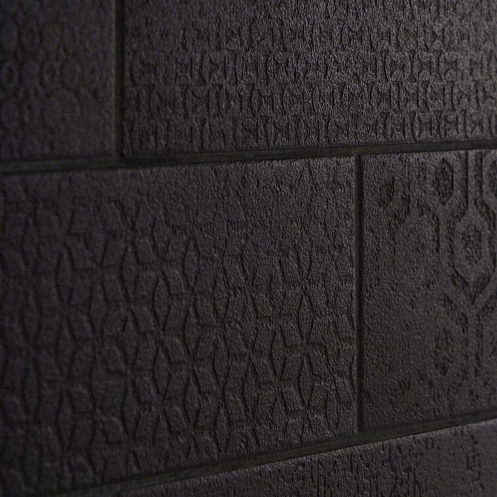 Ivy Hill Tile Harper 4 in. x 12 in. Black Matte Porcelain Subway Floor and Wall Tile (30 pieces / 8.72 sq. ft. / box)