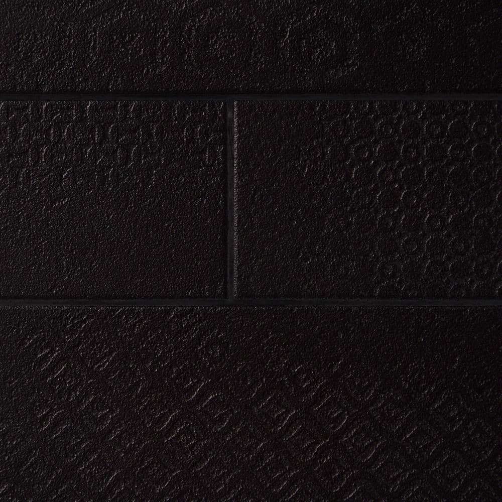 Ivy Hill Tile Harper 4 in. x 12 in. Black Matte Porcelain Subway Floor and Wall Tile (30 pieces / 8.72 sq. ft. / box)