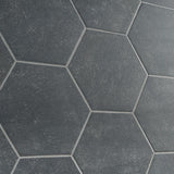 Ivy Hill Tile Sanskrit Black Hex 8.86 in. x 10.20 in. Matte Porcelain Floor and Wall Tile (9.47 sq. ft./Case)