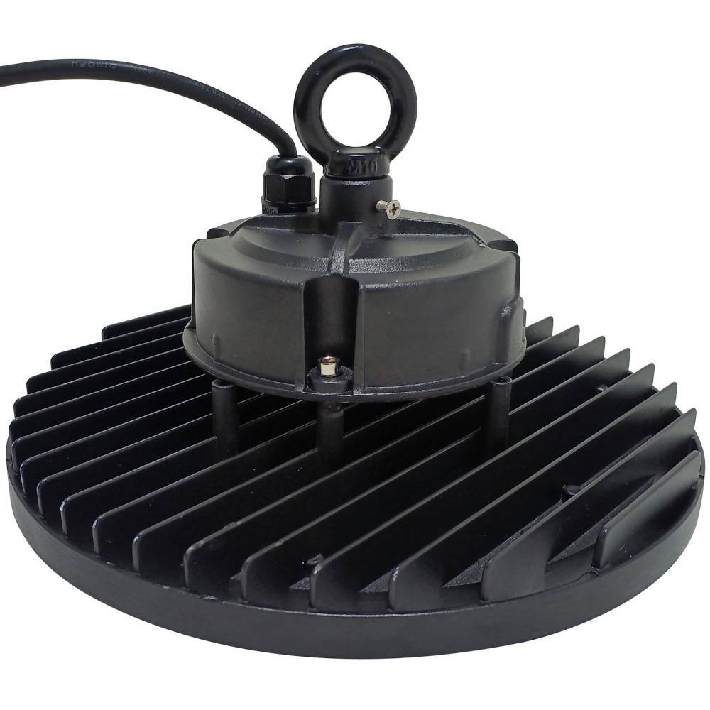 J&H LED 12 in. Black Integrated LED Dimmable High Bay Light at 36000 Lumens 3000K/4000K/5000K