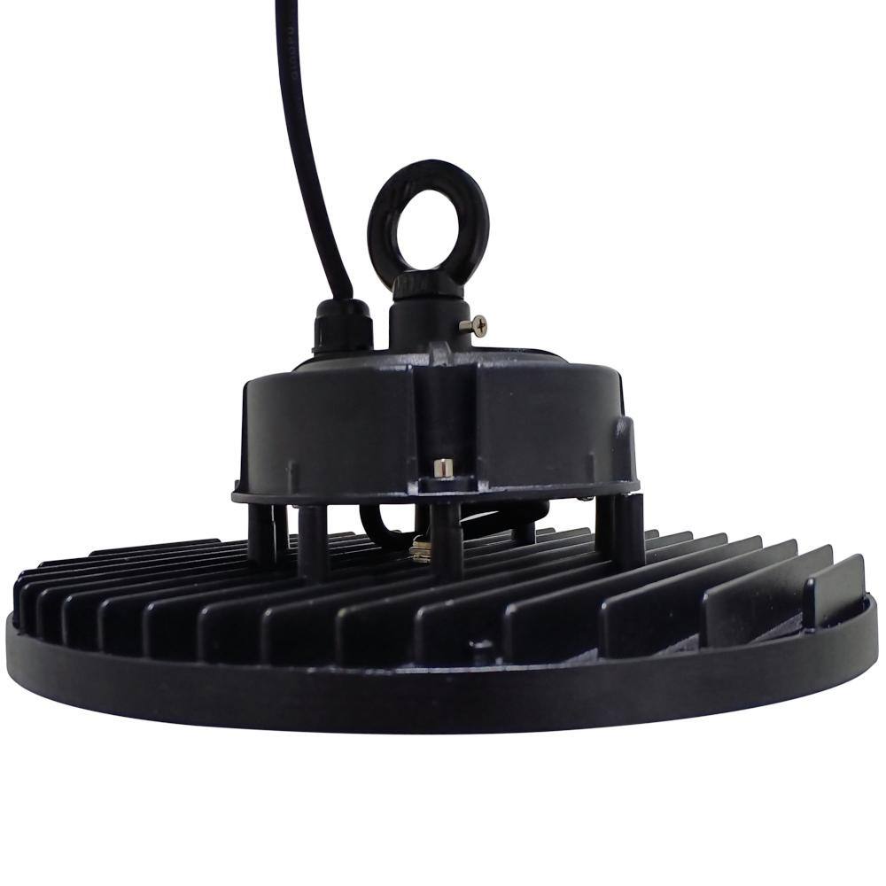 J&H LED 12 in. Black Integrated LED Dimmable High Bay Light at 36000 Lumens 3000K/4000K/5000K