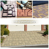 JAXPETY Concrete Pavement Cement Mold Stepping Stone DIY Paver Mold Kit Walk Maker for Patio and Garden