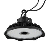 JONATHAN Y 200-Watt Equivalent Integrated LED Motion Sensor Black High Bay Light Indoor/Outdoor UFO Light 26000 Lumens 5000K