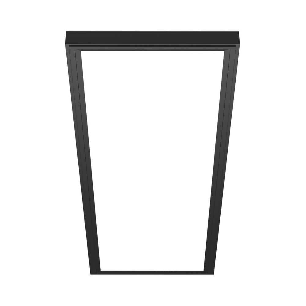 Juno LPFM 1 ft. x 4 ft. 4000 Lumen Black or White Dimmable Integrated LED Flush Mount Flat Panel Light with Switchable CCT