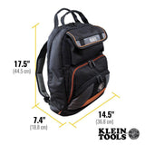 Klein Tools Tradesman Pro Tool Gear Backpack, 35 Pockets, 17.5 in Width (Model 55475)