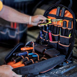 Klein Tools Tradesman Pro Tool Gear Backpack, 35 Pockets, 17.5 in Width (Model 55475)