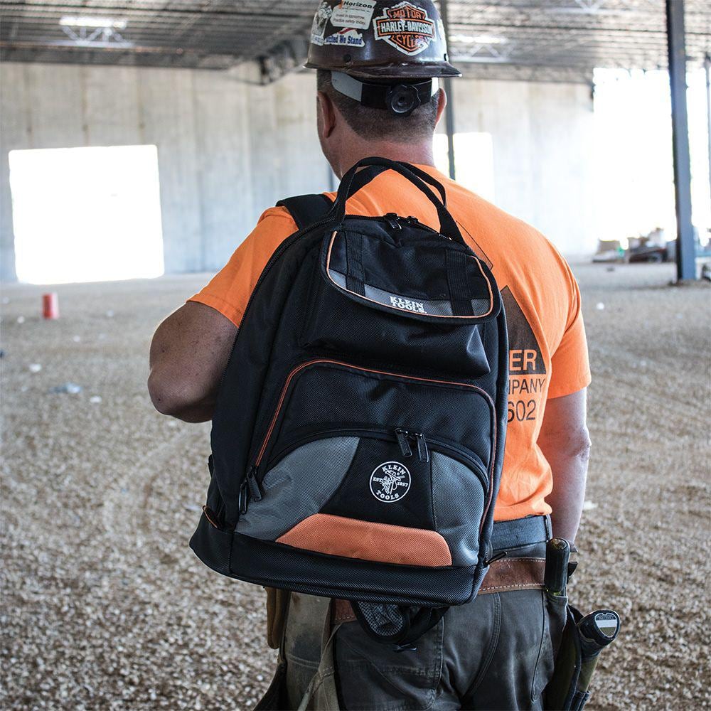 Klein Tools Tradesman Pro Tool Gear Backpack, 35 Pockets, 17.5 in Width (Model 55475)