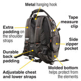 Klein Tools Tradesman Pro Organizer Tool Master Backpack, 19.5 in, 48 Pockets, Model 55485