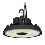 Lecoht 10 in. 100/120/150-Watt Selectable Commercial Lighting Black UFO High Bay Garage Light, 3000/4000/5000K