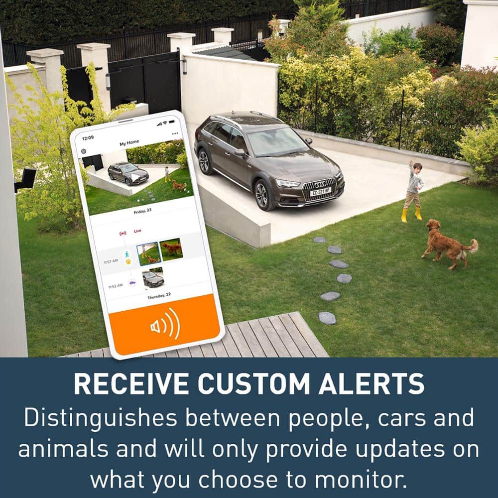 Legrand Netatmo Smart Home 1080P No Subscription Outdoor Weatherproof Security Camera with Siren