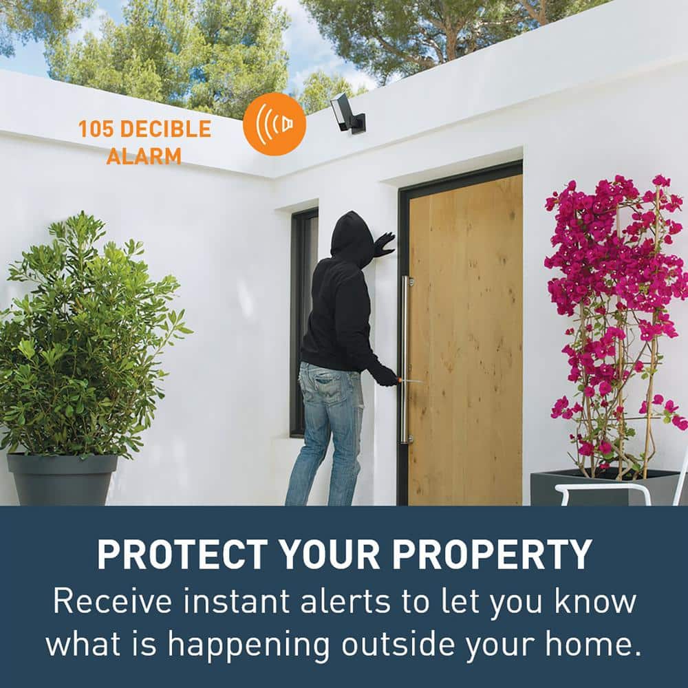 Legrand Netatmo Smart Home 1080P No Subscription Outdoor Weatherproof Security Camera with Siren