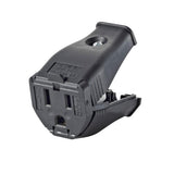 Leviton 15 Amp 125-Volt 2-Pole 3-Wire Grounding Cord Outlet, Black (R50-3W102-00E)