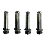 LH EP 3 in. x 3 in. x 1-1/3 ft. Black Metal Bottom Squared Post Holder for Installation Above Concrete EP Fence