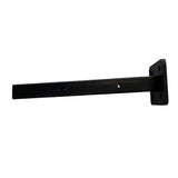 LH EP 3 in. x 3 in. x 1-1/3 ft. Black Metal Bottom Squared Post Holder for Installation Above Concrete EP Fence