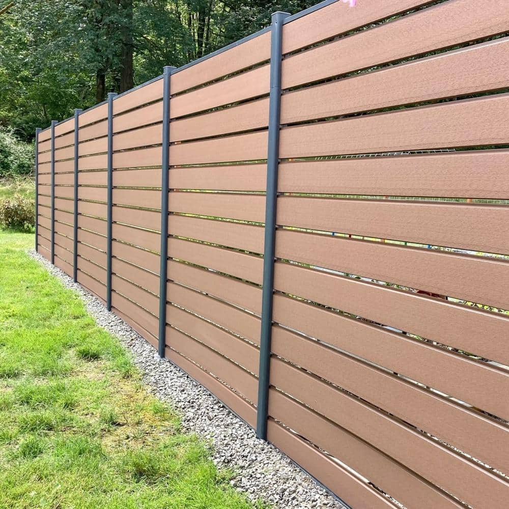 LH EP 3 in. x 3 in. x 2-2/3 ft. Black Metal Pronged Post Holder for Dig-In Installation EP Fence