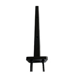 LH EP 3 in. x 3 in. x 2-2/3 ft. Black Metal Pronged Post Holder for Dig-In Installation EP Fence