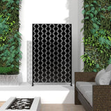 Lirago 47.2 in. W x 76 in. H Rust Color Metal Outdoor Privacy Screen Panels