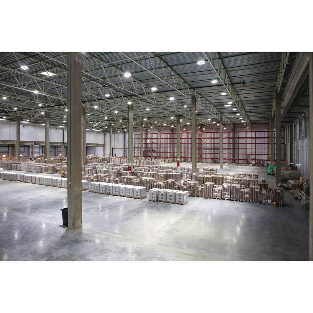 Lithonia Lighting Contractor Select CPRB 400-Watt Equivalent Integrated LED Black High Bay Light Fixture, Switchable CCT