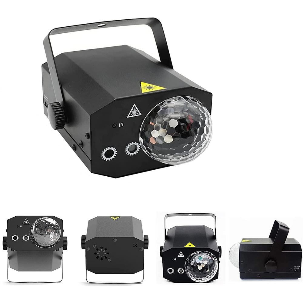 Lukyamzn Party Disco Lights Laser DJ Light Sound Activated Strobe Lights with Remote Control Laser Lights Disco Lights