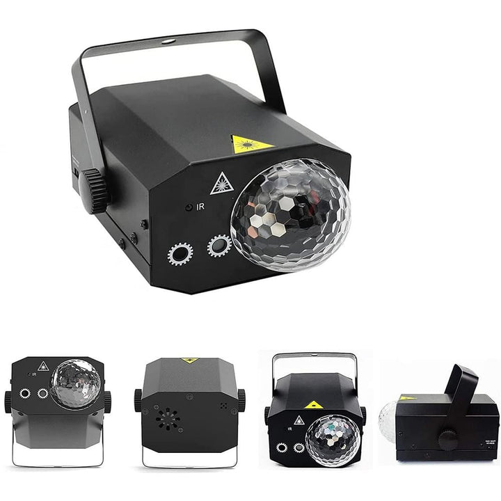 Lukyamzn Party Disco Lights Laser DJ Light Sound Activated Strobe Lights with Remote Control Laser Lights Disco Lights