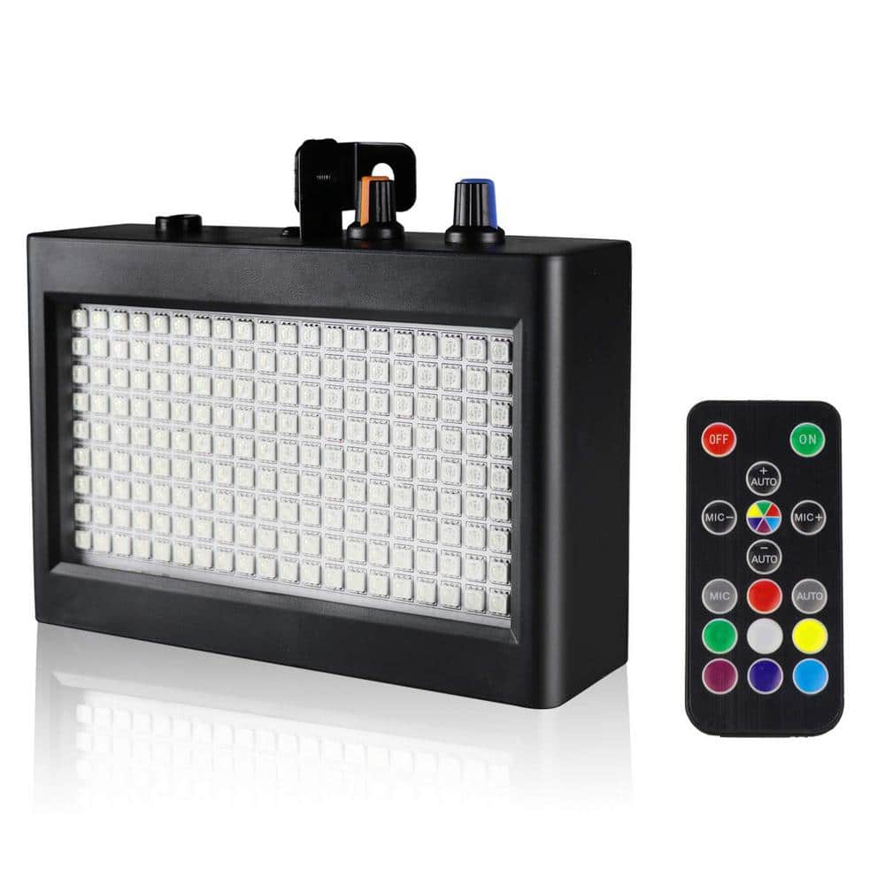Lukyamzn Super Bright Flash Stage Strobe Light, Sound Activated and Speed Control RGB Strobe Light, Flash Party Lighting
