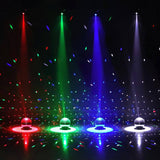 Lukyamzn RGBW 4-in-1 Mirror Ball Light Pinspot, Disco Ball Spotlight with Remote Control Super Bright LED Pin Spotlight (2-Pack)