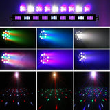 Lukyamzn 5 in 1 Party Disco Lights with Stand, Sound Activated Stage Lighting with DMX & Remote Control, Disco Ball with Bag