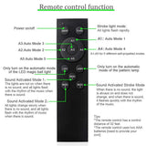 Lukyamzn Dj Party Disco Ball Light Support and Sound Activated, LED Stage Strobe Lighting