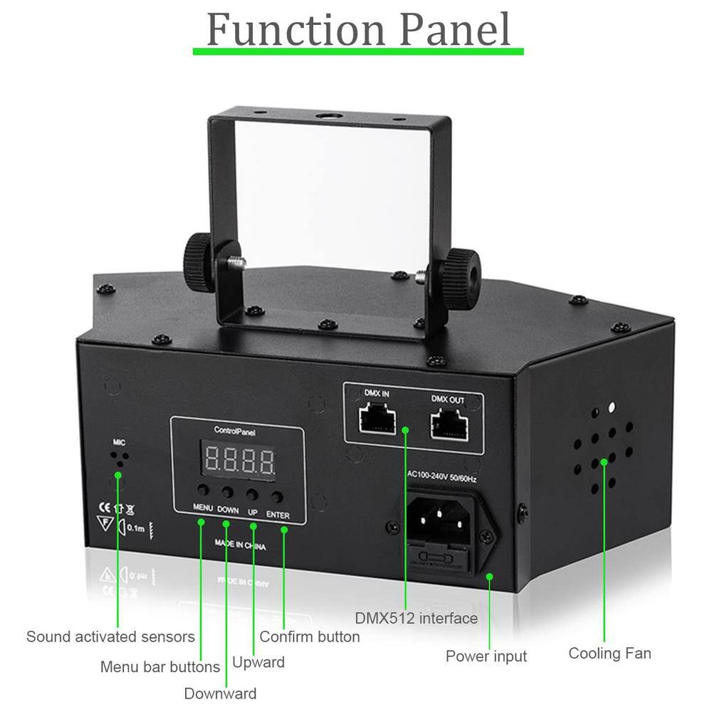 Lukyamzn Dj Party Disco Ball Light Support and Sound Activated, LED Stage Strobe Lighting