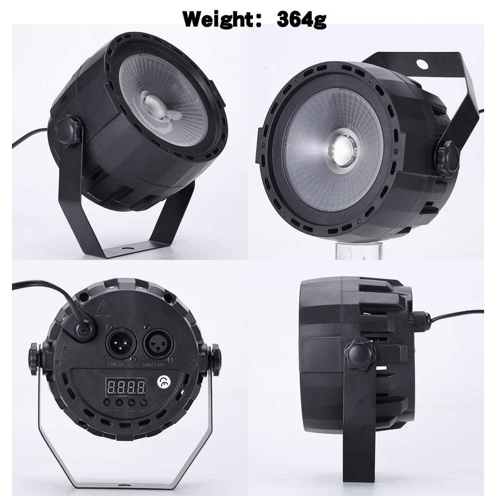 Lukyamzn RGB 3in1 Party Stage Lights LED 30W Wash Lights with Remote and DMX Control Lights Sound Activated uplighting - 2 Pack