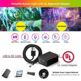 Lukyamzn 60 RGB LED Changing Disco Stage Light with Sound Activated and Bietrun Laser Rave Flashing Strobe Lights, Remote Control