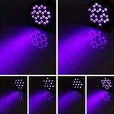 Lukyamzn Black Lights, 36LED UV Lights Blacklight with Glow with DMX and Remote Control Stage Lighting - 2 Pack