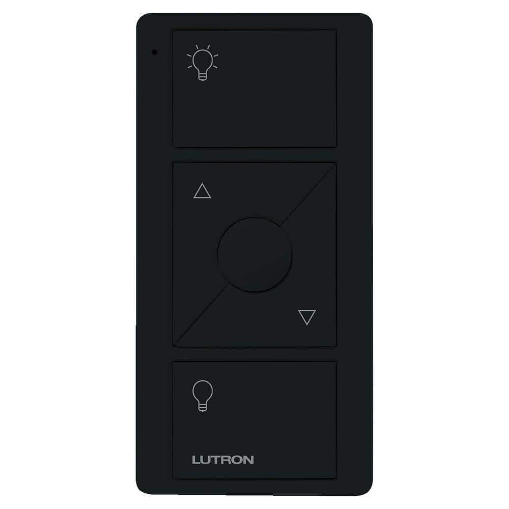 Lutron Pico Smart Remote (3-Button, Dimming) for Caseta Smart Dimmer Switch, Black (PJ2-3BRL-GBL-L01)