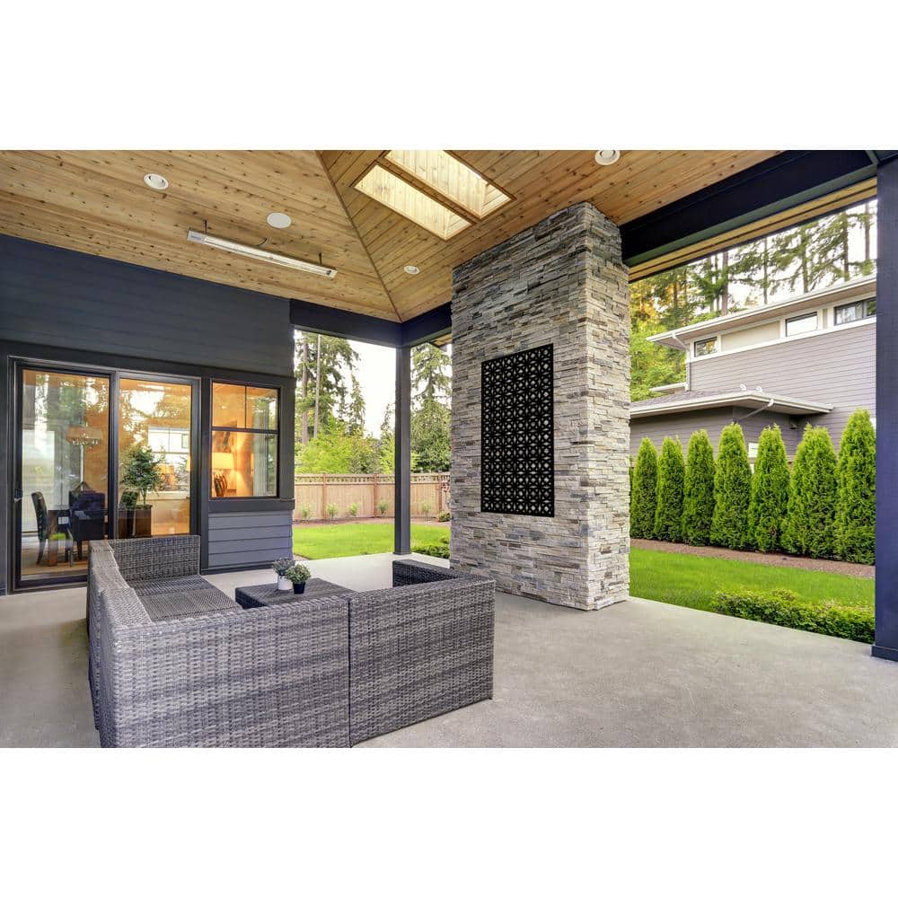 Matrix 71 in. x 2.95 ft. Orbit Decorative Fence Panel Screen