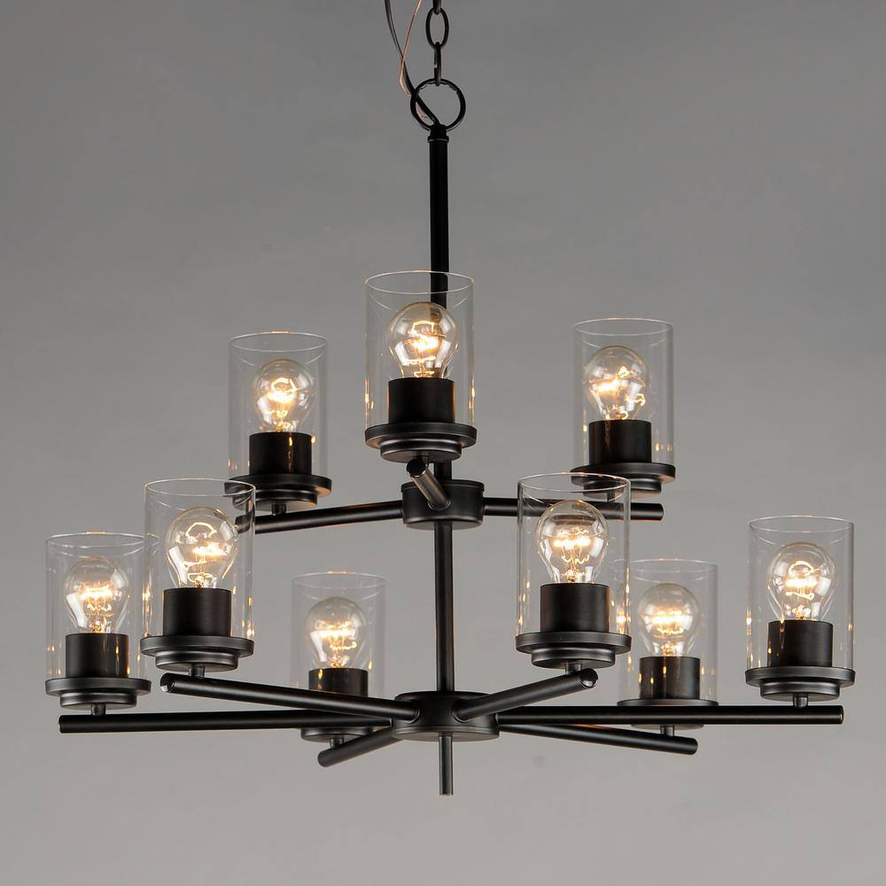 Maxim Lighting Corona 9-Light Black Chandelier