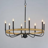 Maxim Lighting Franklin 8-Light Black Chandelier, 40 in. Wide