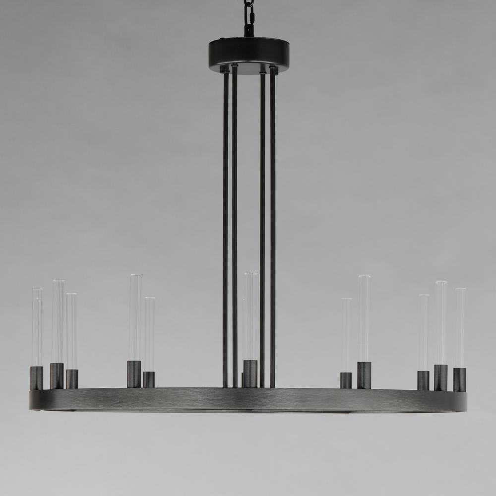 Maxim Lighting Ovation 12-Light Integrated LED Black Chandelier