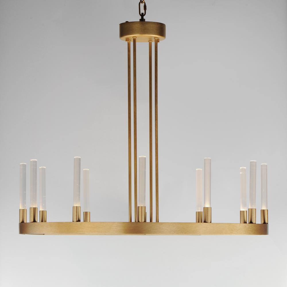 Maxim Lighting Ovation 12-Light Integrated LED Gold Chandelier