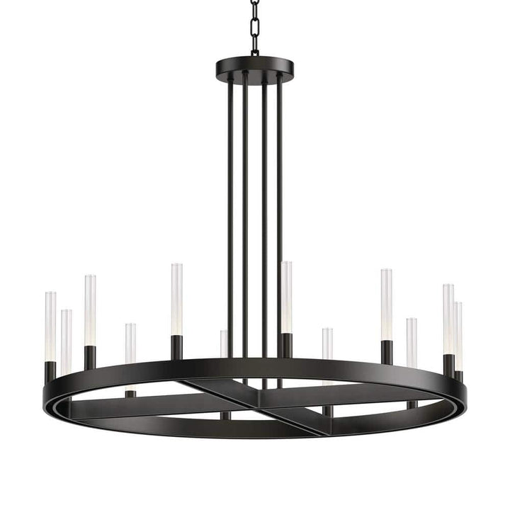 Maxim Lighting Ovation 12-Light Integrated LED Black Chandelier