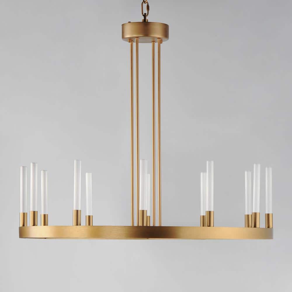 Maxim Lighting Ovation 12-Light Integrated LED Gold Chandelier