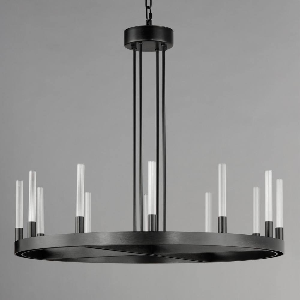 Maxim Lighting Ovation 12-Light Integrated LED Black Chandelier