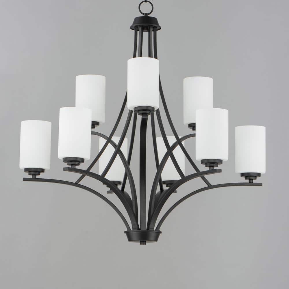 Maxim Lighting Deven 9-Light Black Chandelier