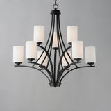Maxim Lighting Deven 9-Light Black Chandelier
