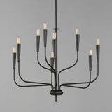 Maxim Lighting Vela 9-Light Black Chandelier, 32 in. Wide