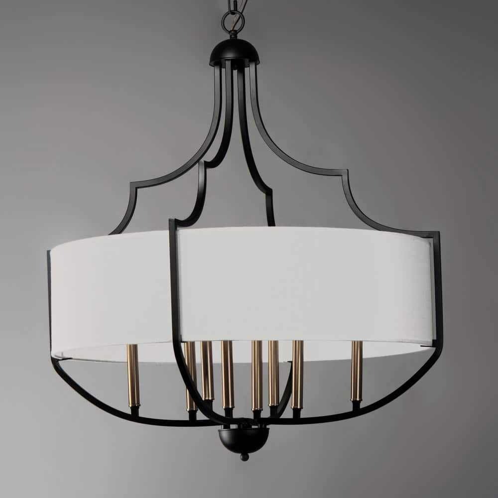 Maxim Lighting Savant 8-Light Black Chandelier