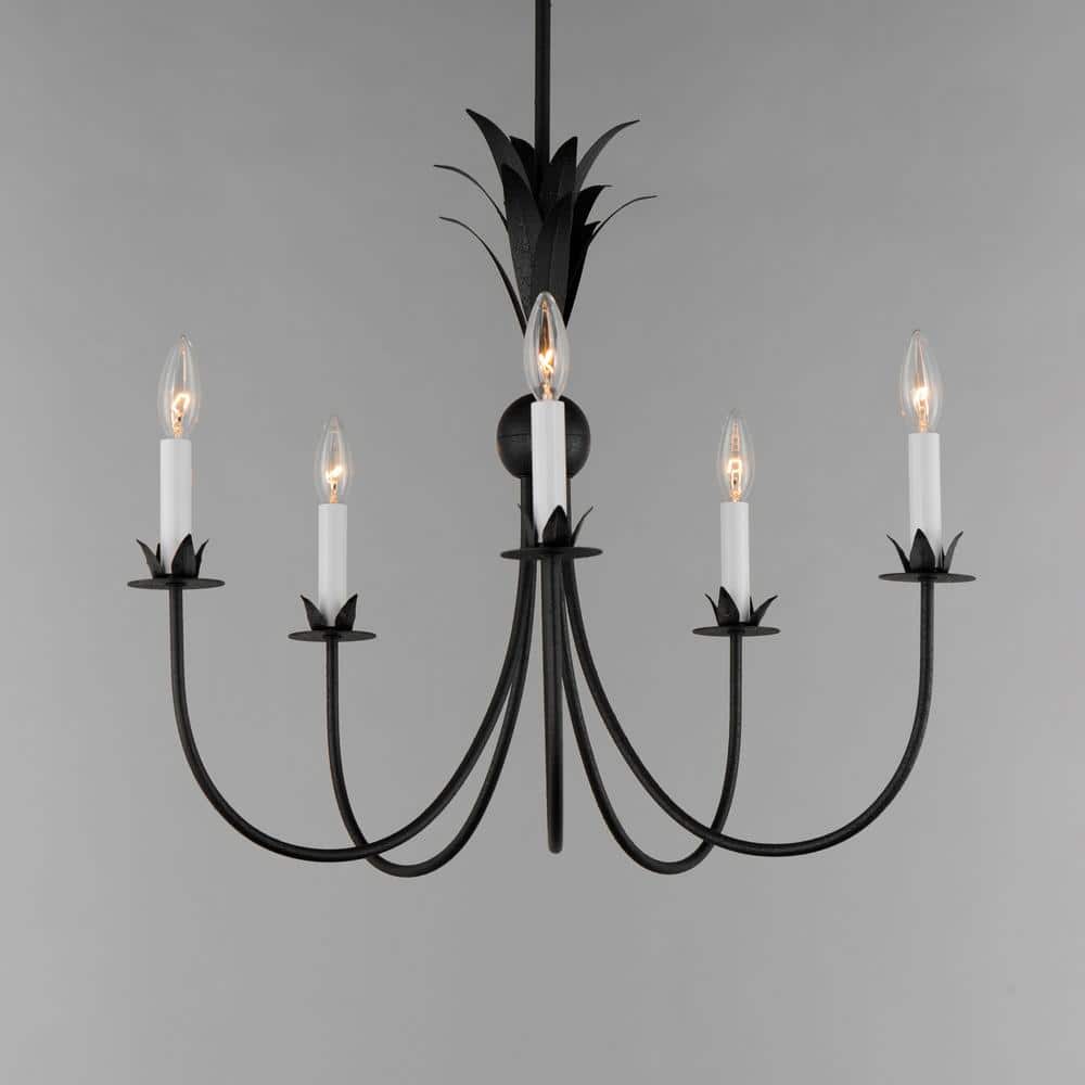 Maxim Lighting Paloma 5-Light Black Chandelier, 36 in. Diameter x 22.5 in. H
