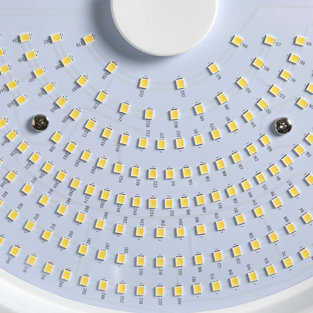 Maxxima 12 in. LED UFO High Bay Light Fixture, Black Cable Hardwired Warehouse Light, 5000K, 21,000 Lumens, 200-Watt