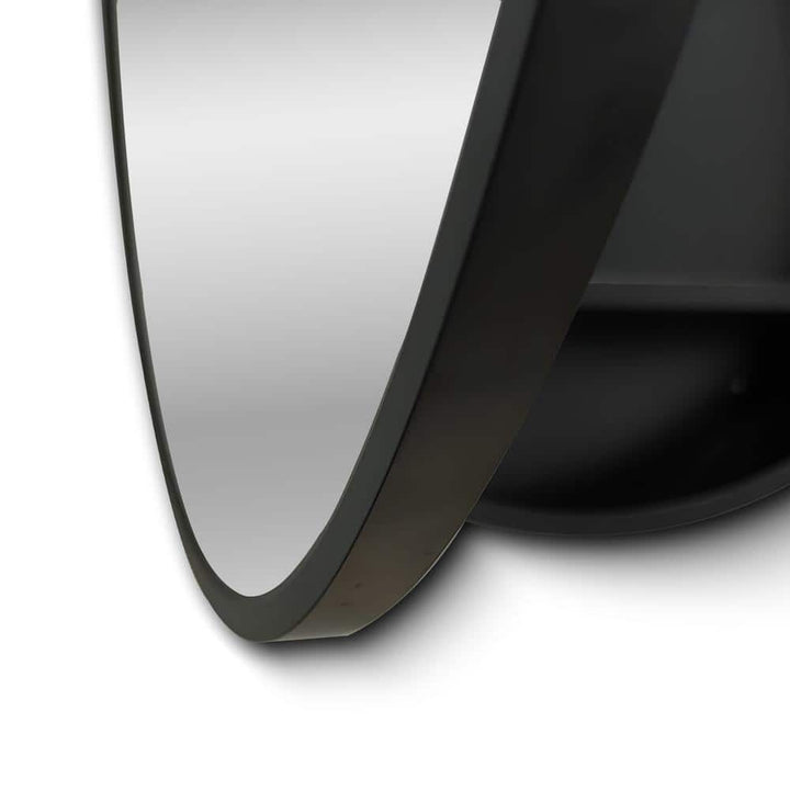 Cesicia Generous 30 in. W x 30 in. H Round Metal Framed Surface Mount Bathroom Medicine Cabinet with Mirror